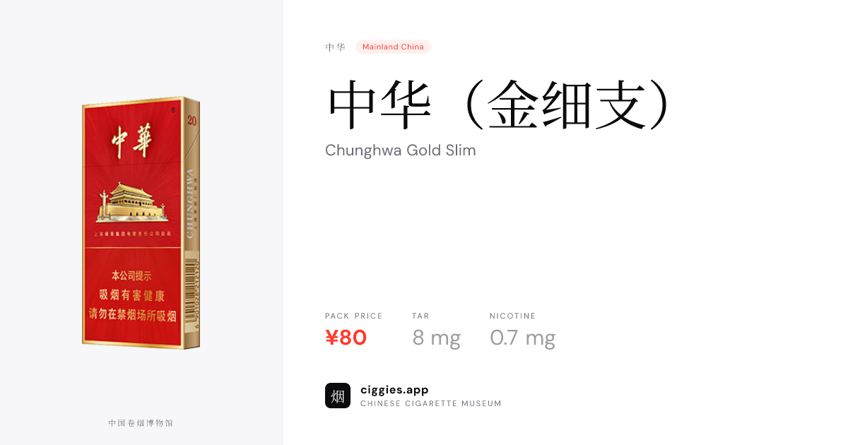 中华（金细支） —