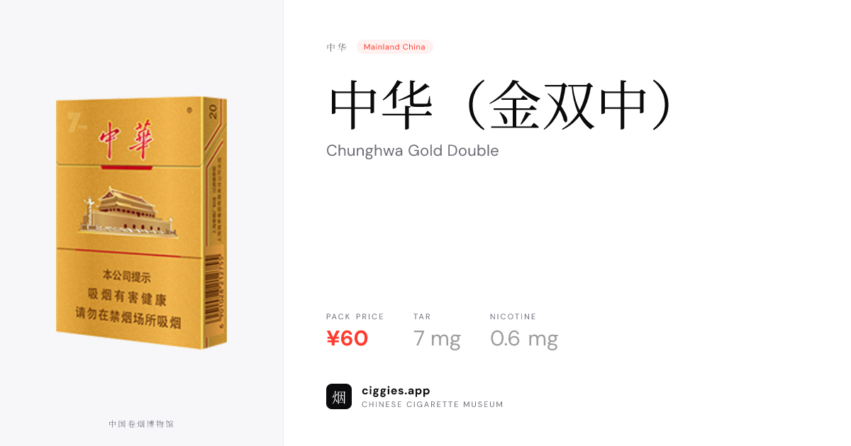 中华（金双中） — ciggies.app